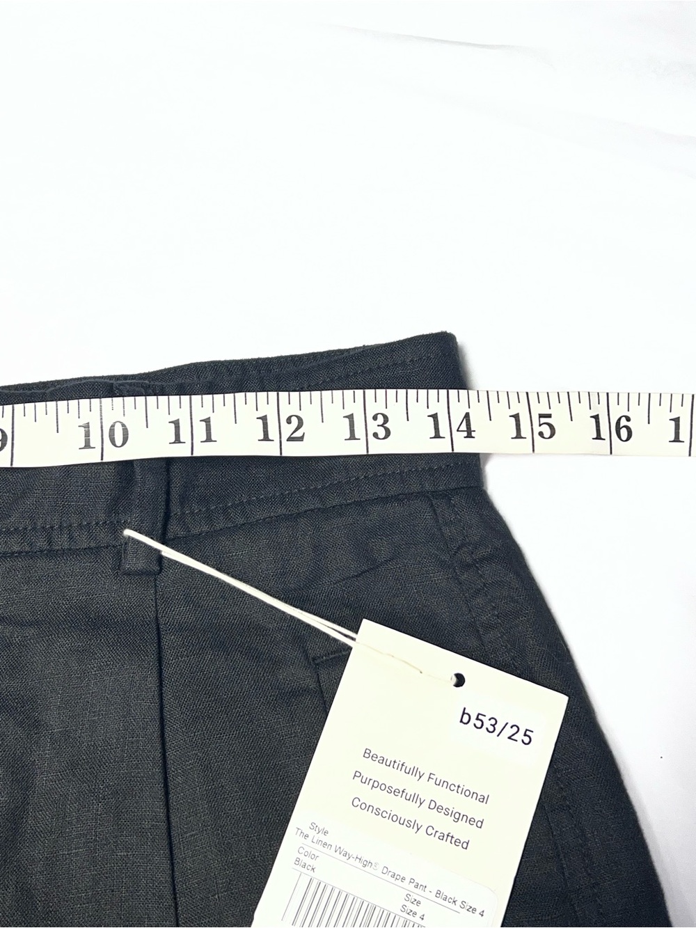 Everlane The Linen Way-High Drape Pant Black Wide Leg Classic Trousers Sz 4 NWT - Picture 9 of 14